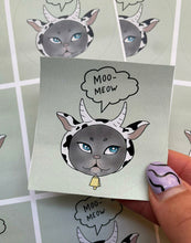 Afbeelding in Gallery-weergave laden, &quot;Moo Cat&quot; sticker
